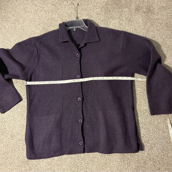 Cabela's Deep Purple Cardigan Sweater - Picture 5 of 11